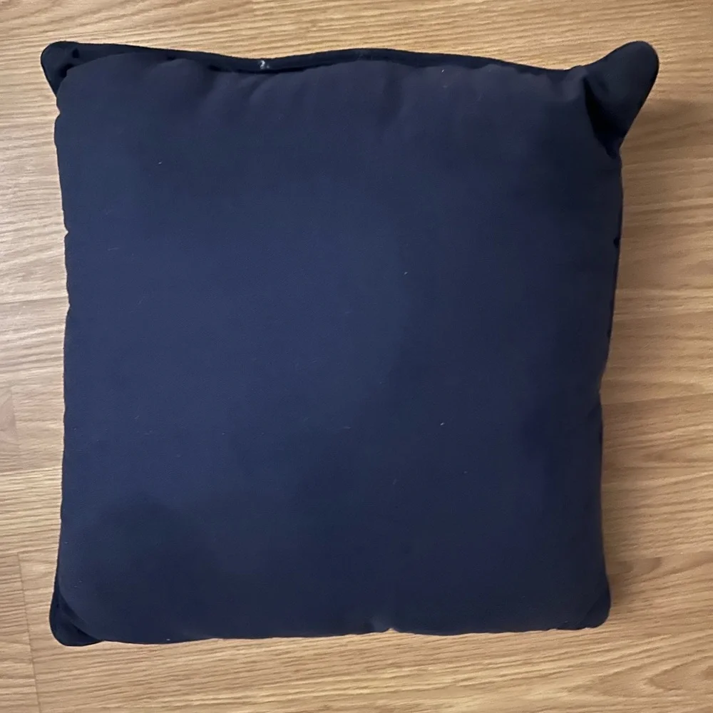Holiday Nativity Decorative Pillow Cover - Blue, Brown, Gold